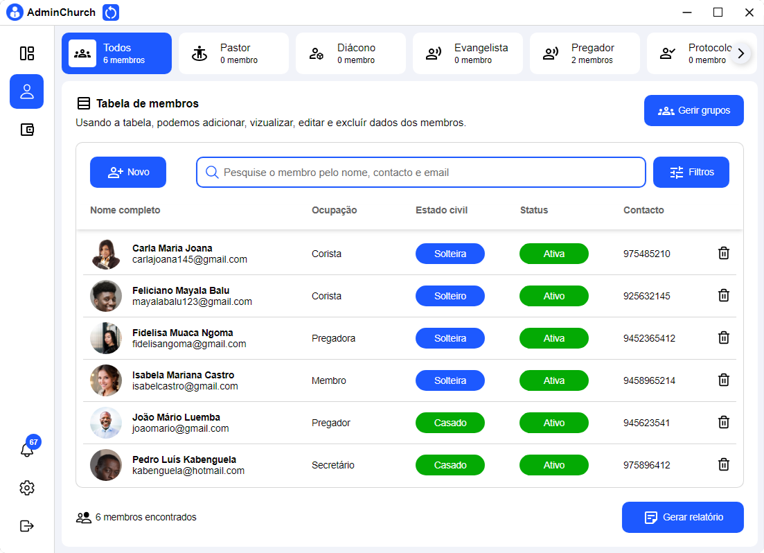 AdminChurch App